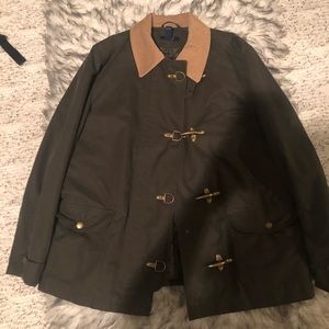 Chaps XL army green coat